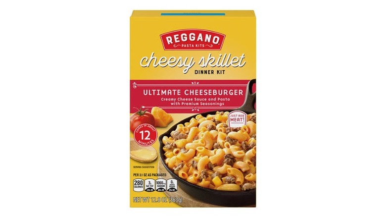 Box of Ultimate Cheeseburger Cheesy Skillet Dinner Kit