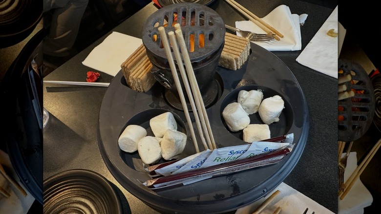 Smores on the table at HuHot Mongolian Grill