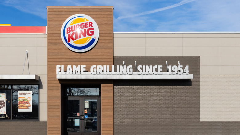 The exterior of a Burger King restaurant