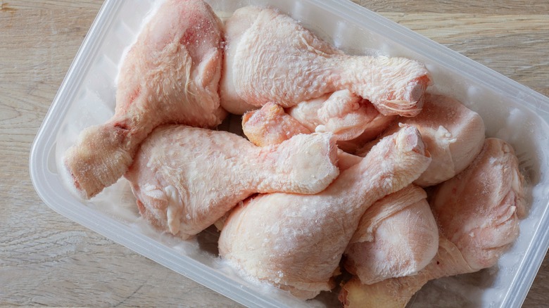 Frozen chicken drumsticks