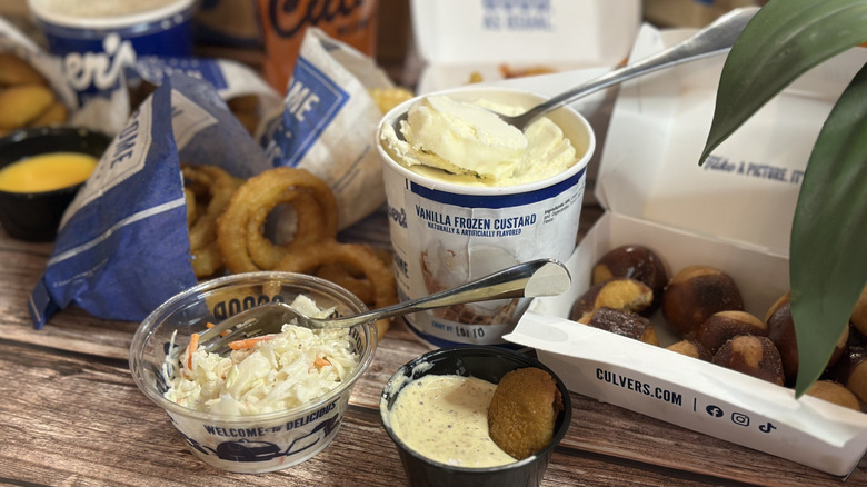 Culver's $5 and under items lined up next to each other