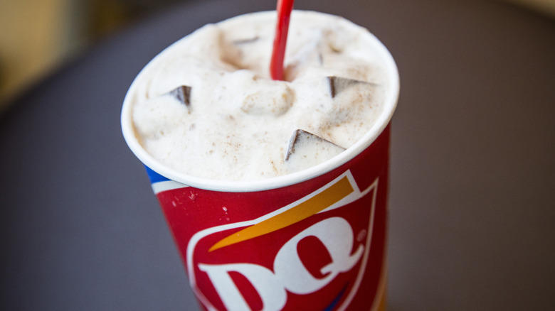 A S'mores Blizzard from Dairy Queen