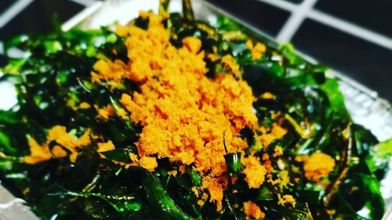 Close up of crispy seaweed