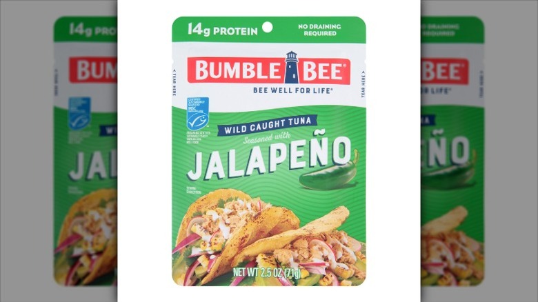 pouch of jalapeño-flavored tuna