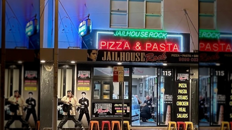 Outside of Jailhouse Rock Pizza and Pasta