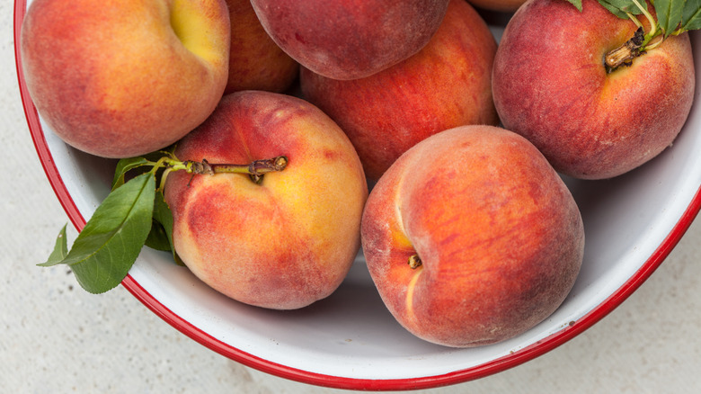 Bowl of peaches