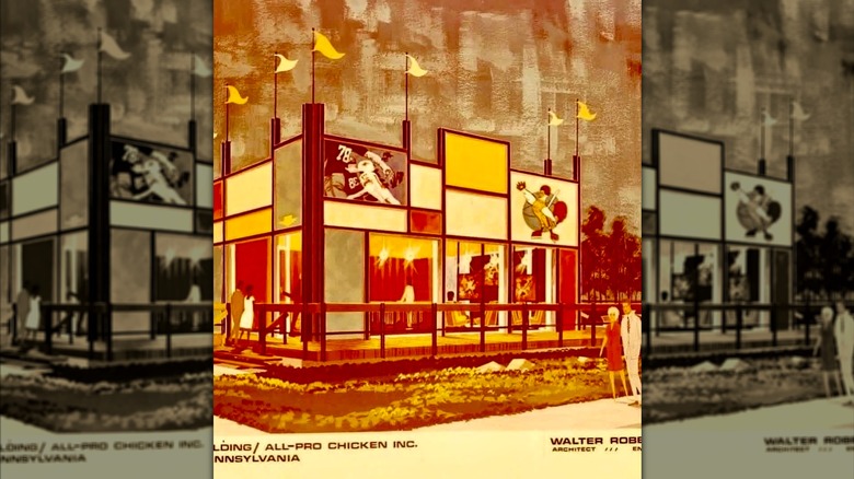 Drawing of an All-Pro Chicken location
