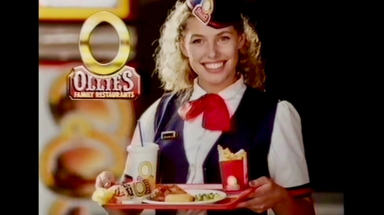 Happy employee for commercial of Ollie's Family Restaurants