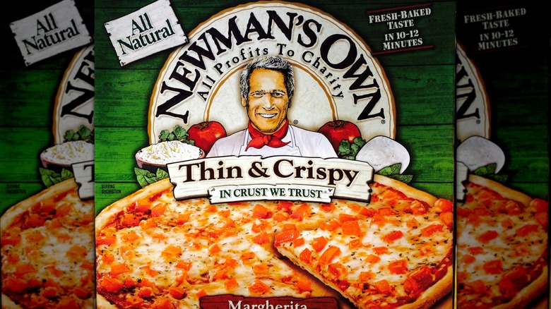 Newman's Own frozen pizza, mirrored