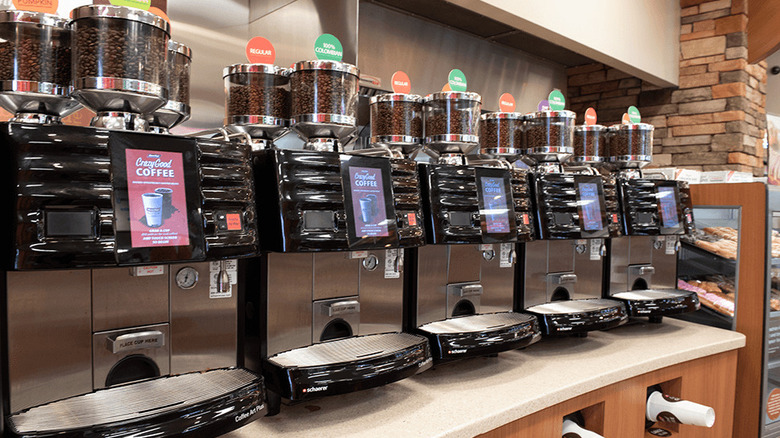 The coffee bar at RaceTrac gas station.