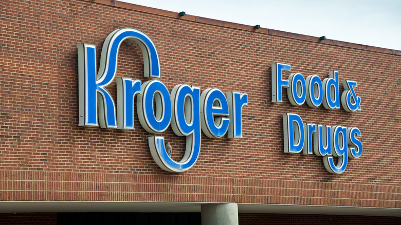 Exterior of Kroger's, day