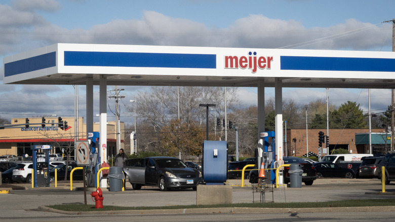 Meijer gas station, day