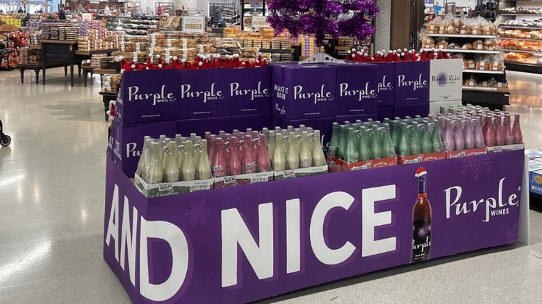 Wine display at a Meijer grocery store