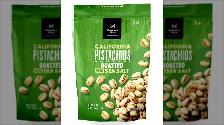 A bag of Sam's Club Member's Mark California Pistachios
