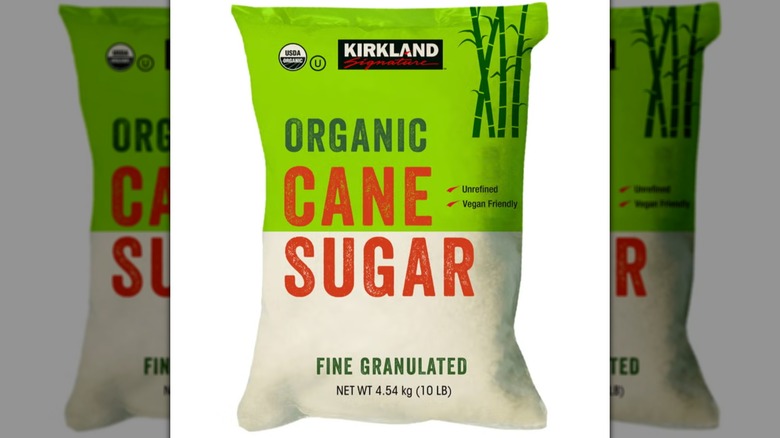Kirkland Signature Organic Cane Sugar bag