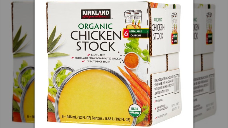 Kirkland Signature Organic Chicken Stock box