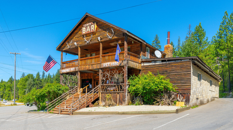 The Snake Pit in Idaho is shown from the outside.