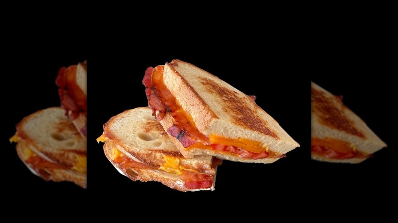 A photograph of a sandwich from Groovy Grilled Cheese