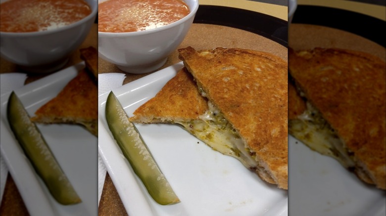 Traditional Grilled Cheese with house made tomato soup