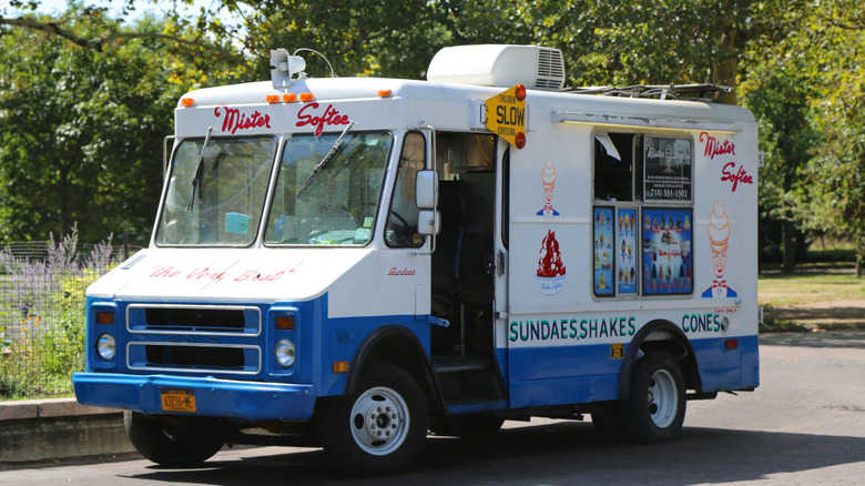 Mister Softee ice cream truck on a street, day