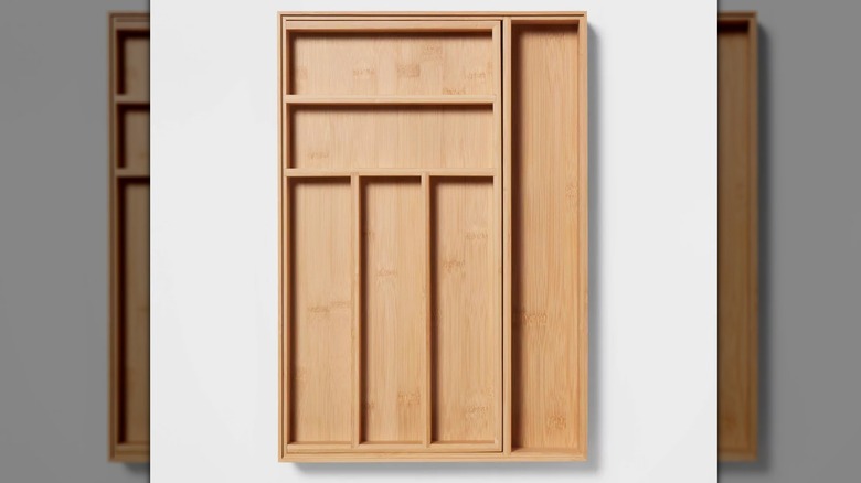 Brightroom Natural 7 Compartment Drawer Organizer made from bamboo