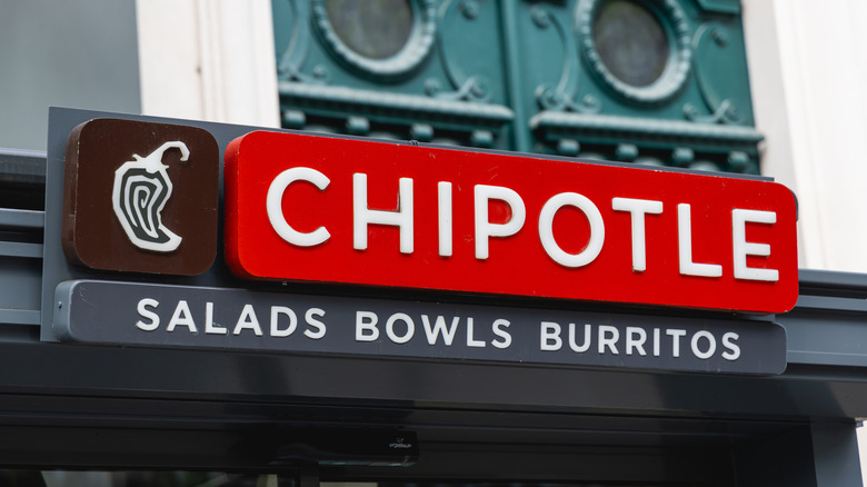 Chipotle sign