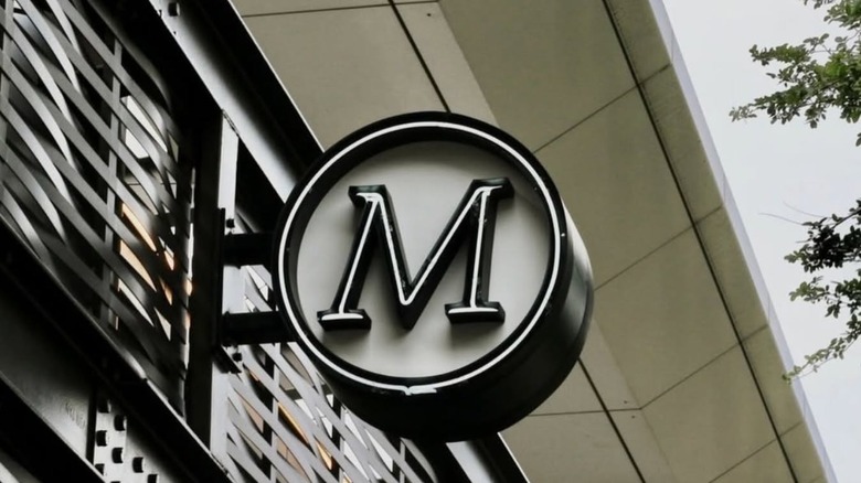 Exterior sign for Mi Cocina restaurant, day