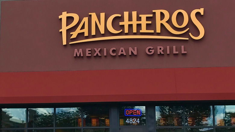 Exterior sign for Pancheros Mexican Grill