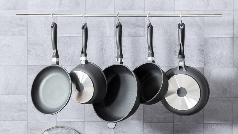 Different pots and pans
