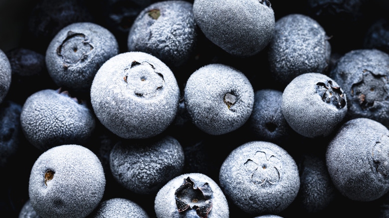 Frozen blueberries