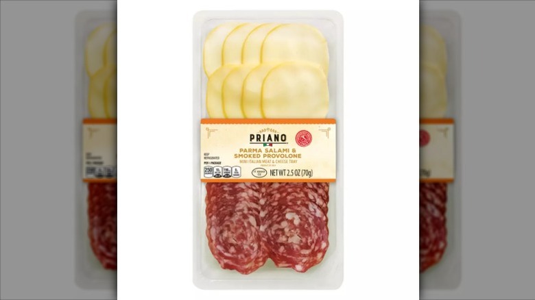 A package of Priano salami and cheese