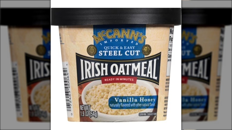 McCann's Vanilla Honey oatmeal microwaveable cup