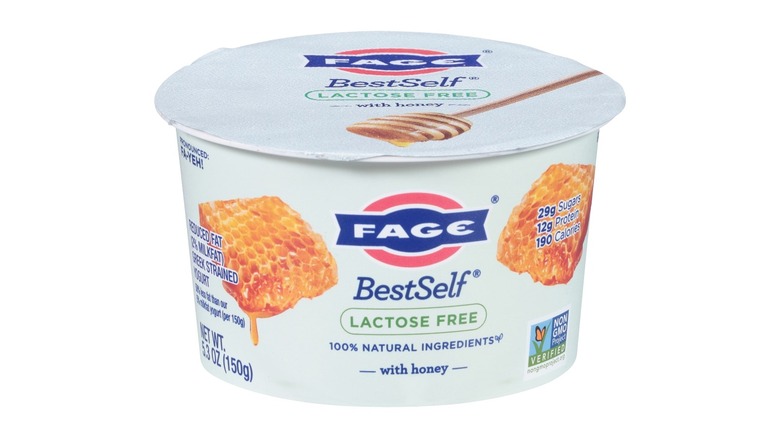 FAGE BestSelf Honey yogurt container