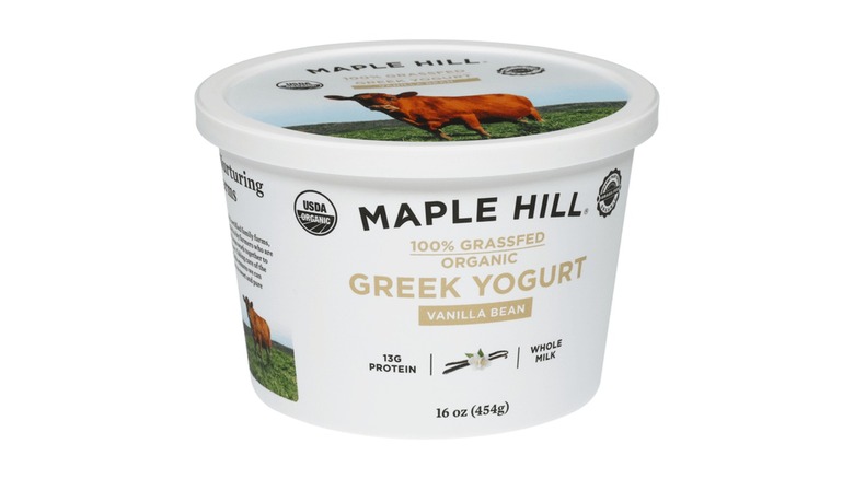 Maple Hill yogurt container