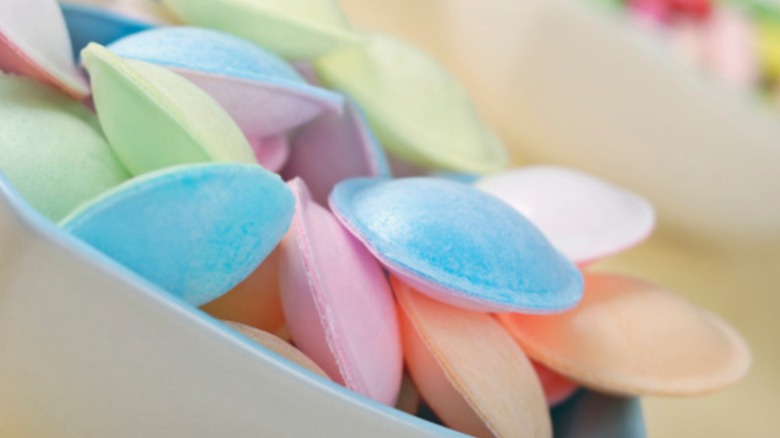 Flying Saucers pouring out of a bowl