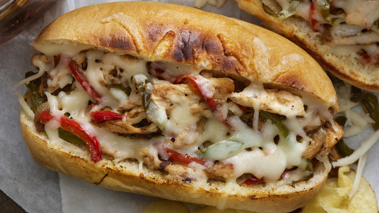 a baked sub, sometimes called a grinder