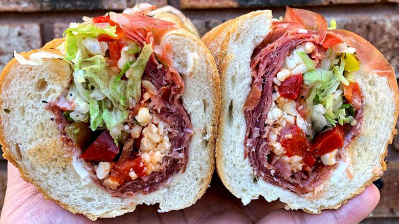 an Italian hoagie from Ricci's in Philadelphia