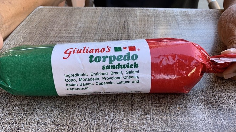 A packaged torpedo from Giuliano's