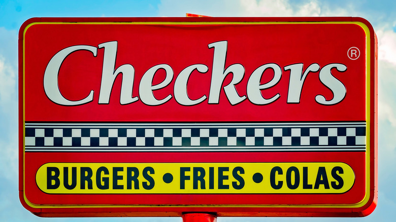 Sign for Checkers, day