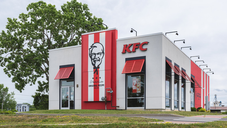 Exterior of a KFC, day