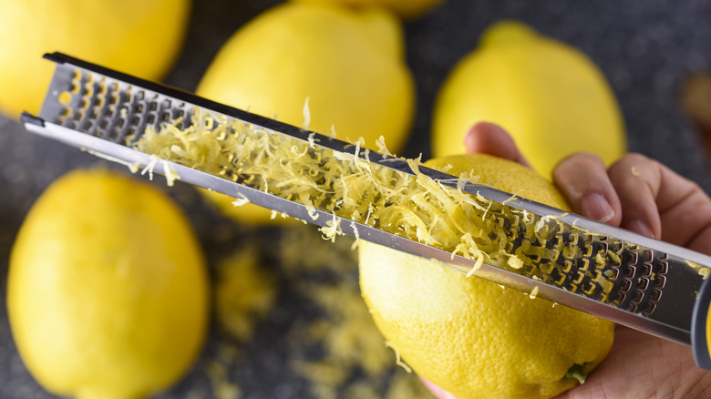 Freshly grated lemon zest
