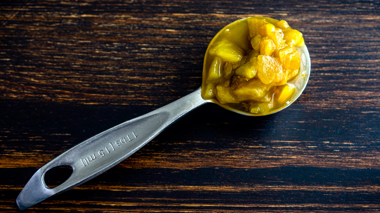 A tablespoon of diced green chiles