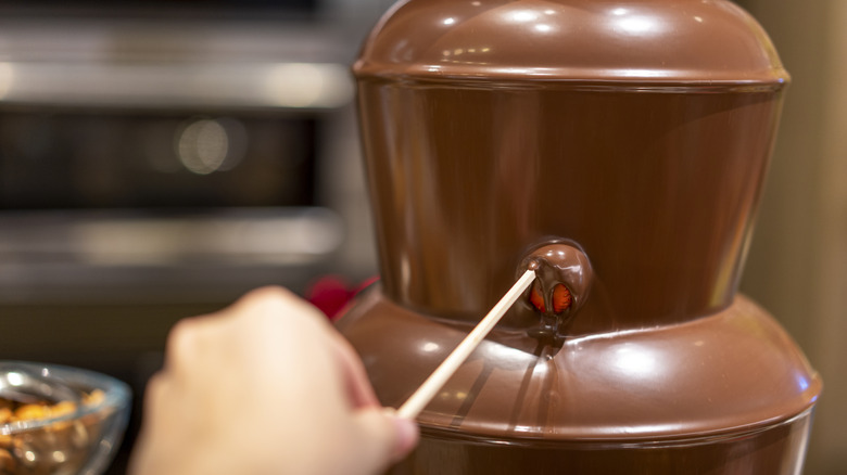 Chocolate Fountain and fruit