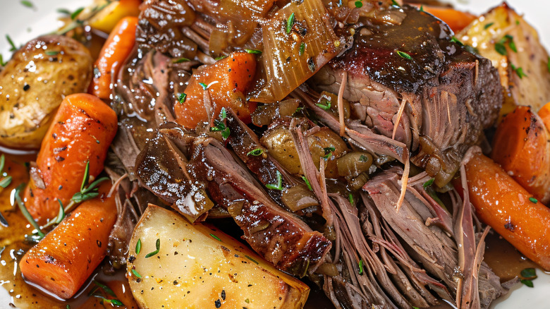 plate of pot roast