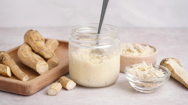 Horseradish in jar