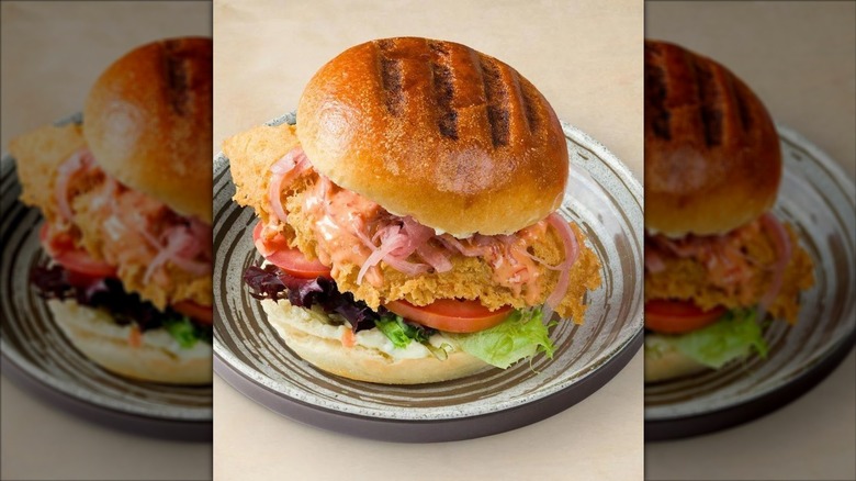 California Fish Grill fish sandwich.