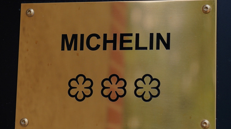 Three Star Michelin Guide plaque