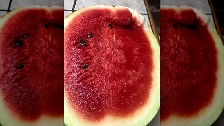 Halved Red-N-Sweet watermelon