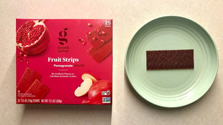 Good & Gather Pomegranate Fruit Strips and box