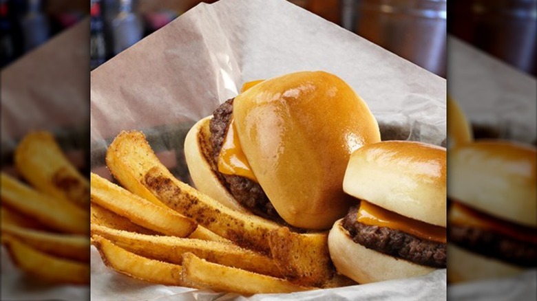 The kids' mini cheeseburgers from Texas Roadhouse